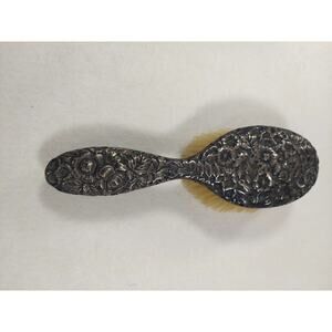 Antique Victorian .925 Sterling Vanity Womans handled hair brush